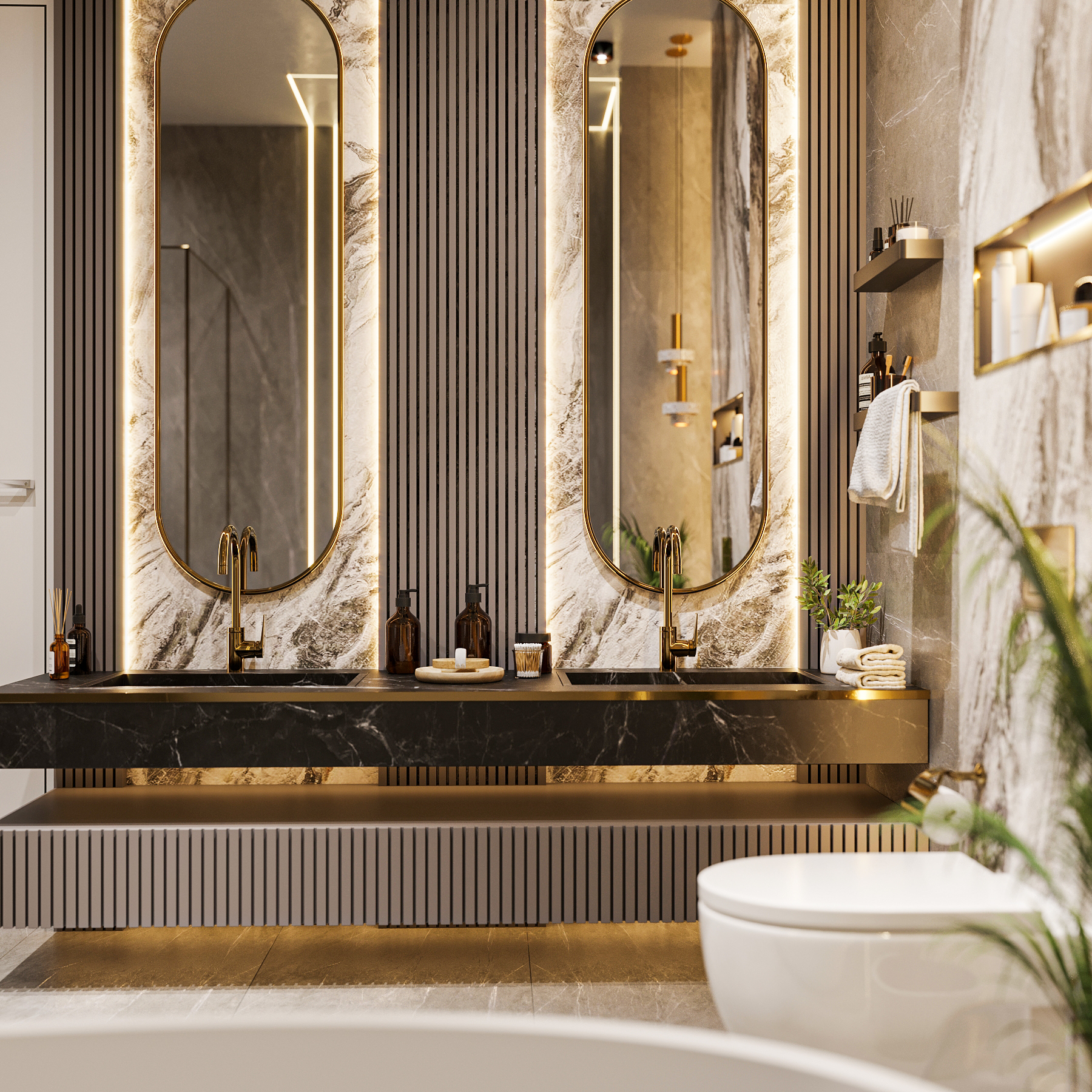 Luxe bathroom interior design-1