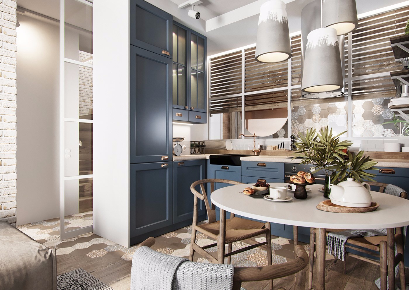 乌克兰基辅北欧风联排别墅设计-3