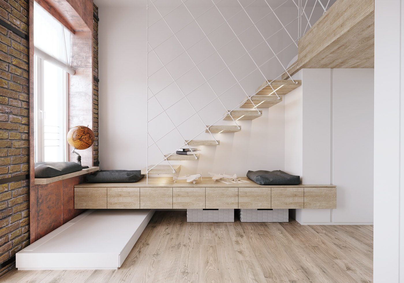 砖墙+原木，有序沉稳的生活基调-20