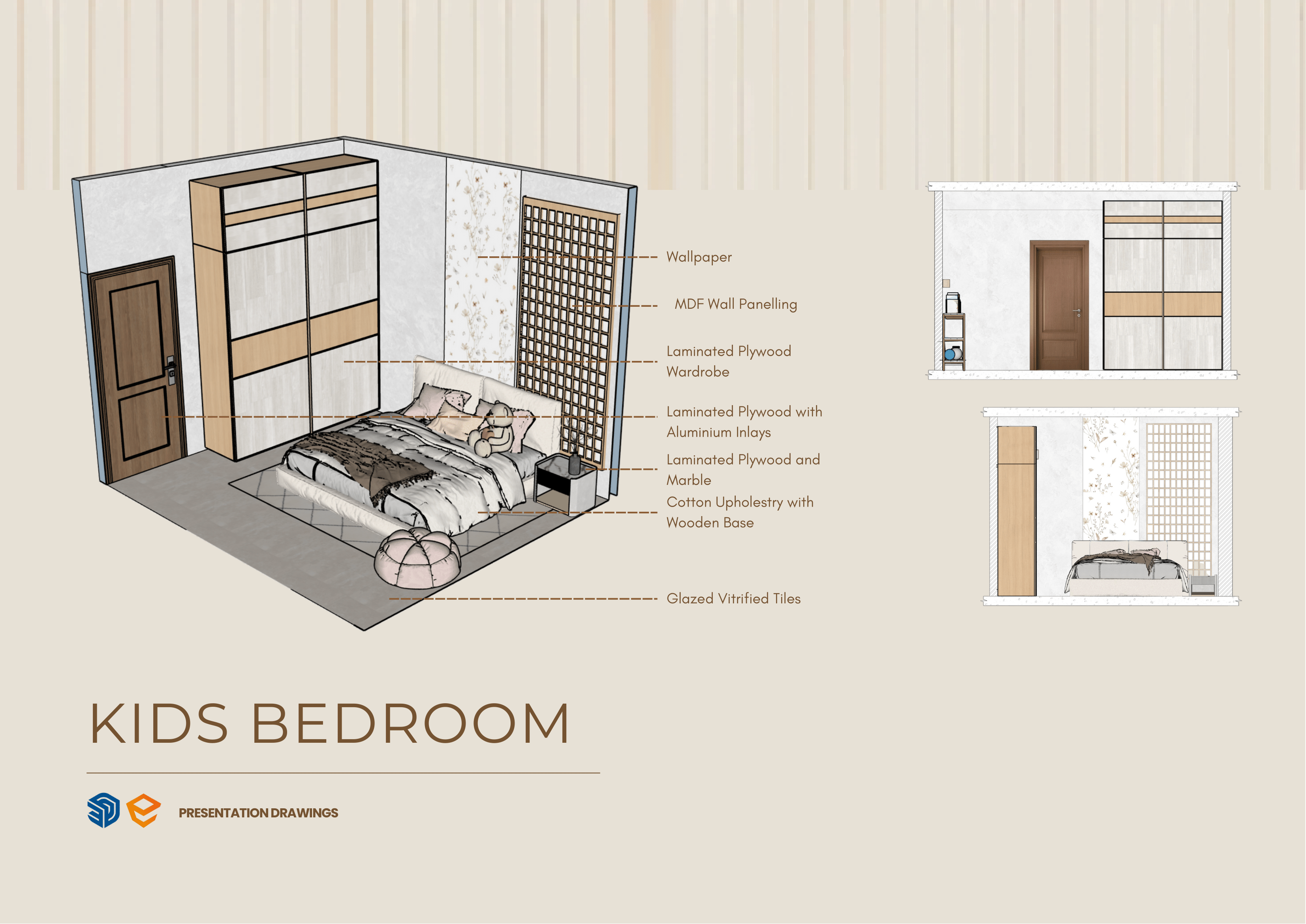 Interior Working Drawings - 2BHK Home-31