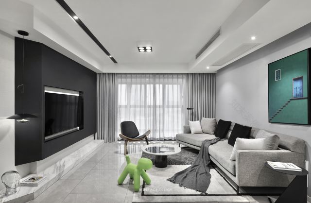 漾辰夏作品 | 淮安 108 平米现代风格空间设计-18