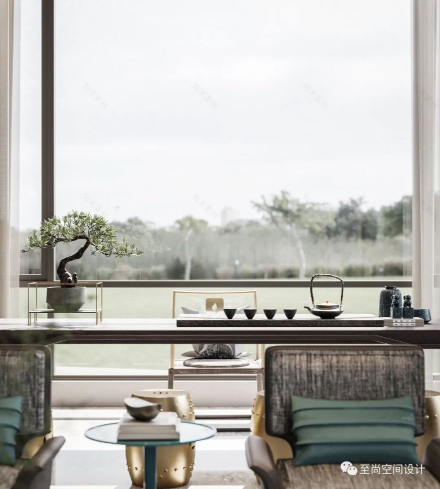 新中式风格丰泰华园别墅设计,诠释东方意境之美-12