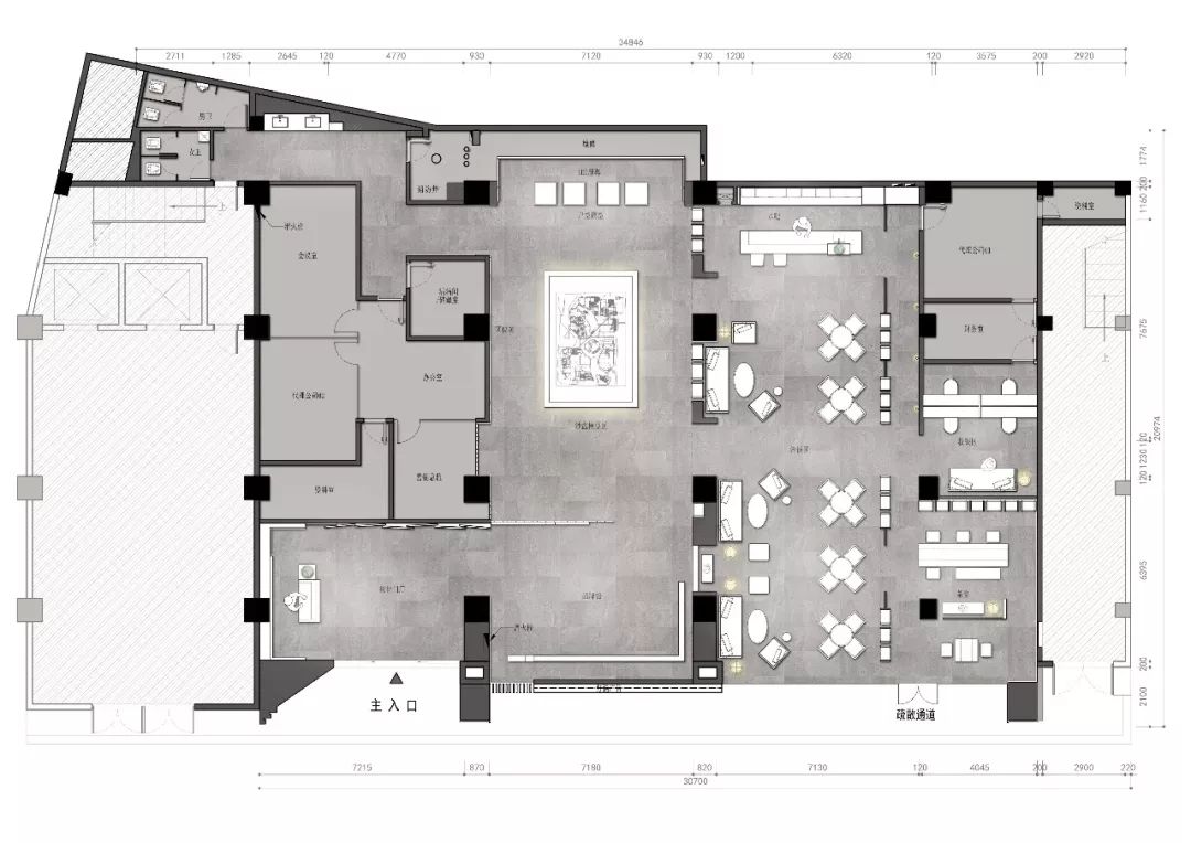 江旅都市方舟营销中心 | 红灰碰撞的年轻活力空间-36