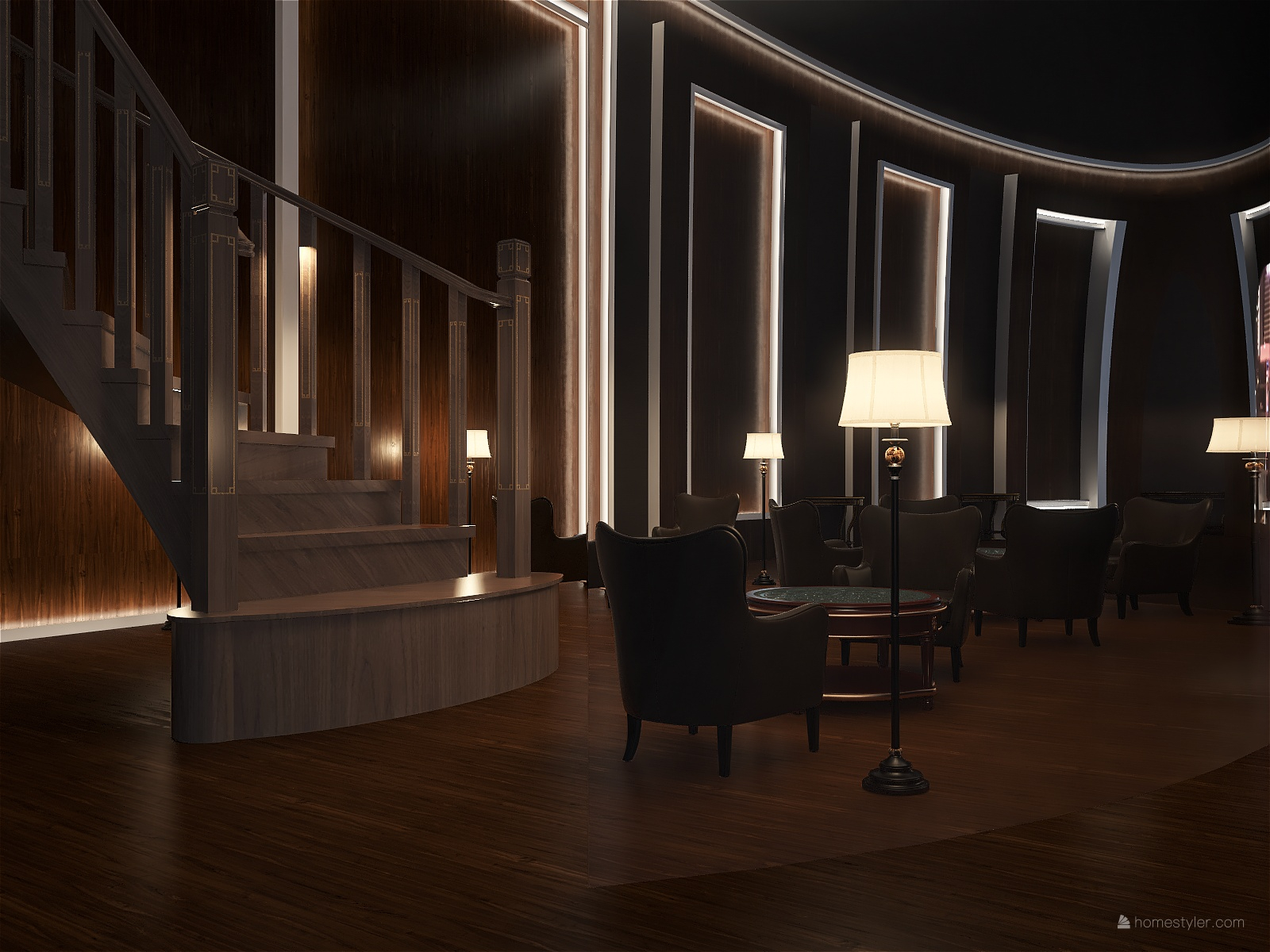 Attic Restaurant and Bar - 3D design-8