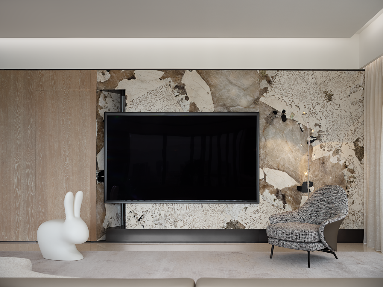 天鹅湖上380m²精致隐奢的家丨中国深圳丨鸿艺源设计（硬装）,例外软装设计（软装）-5