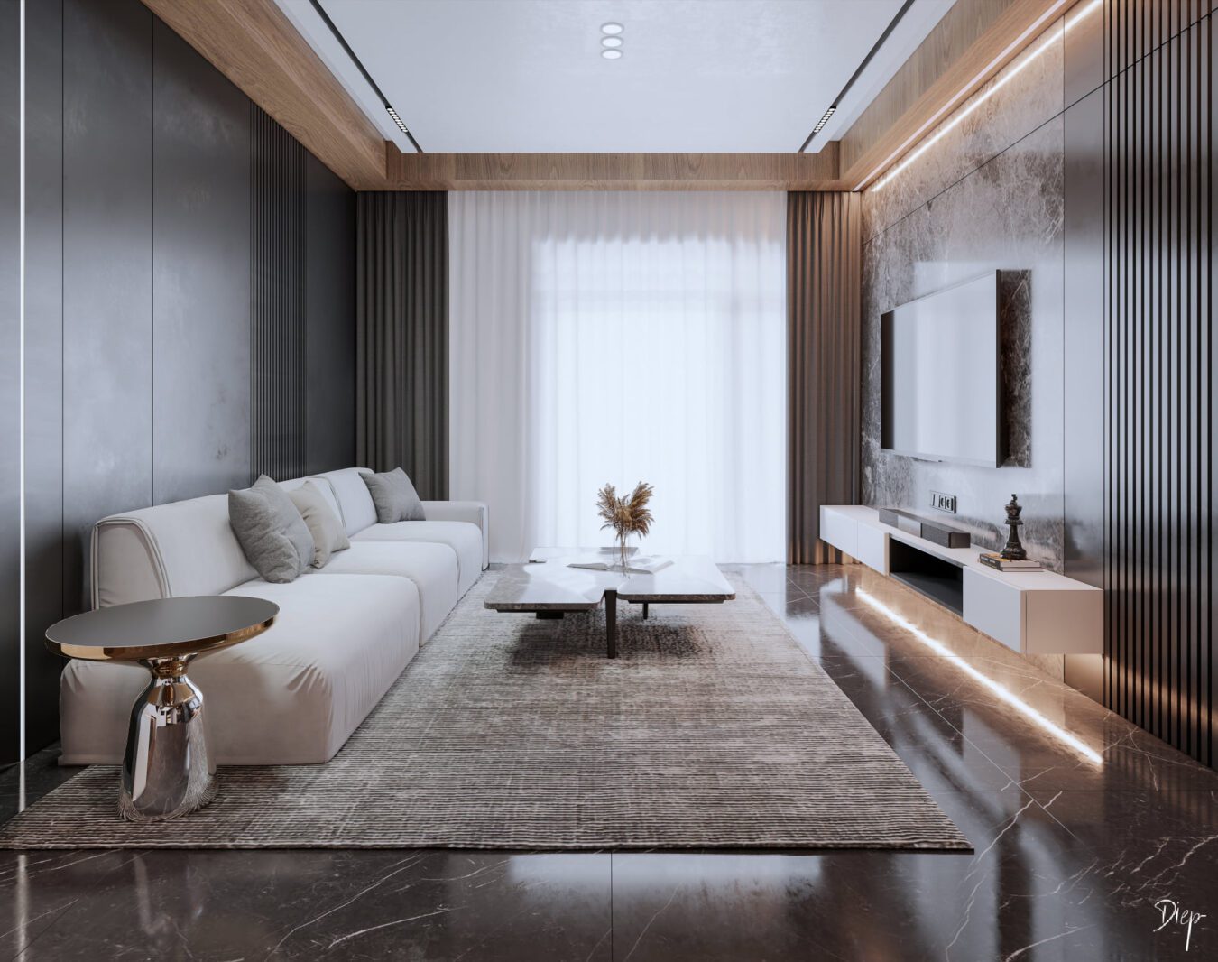 Sketchup公寓室内模型丨Nguyen Duy Diep-1