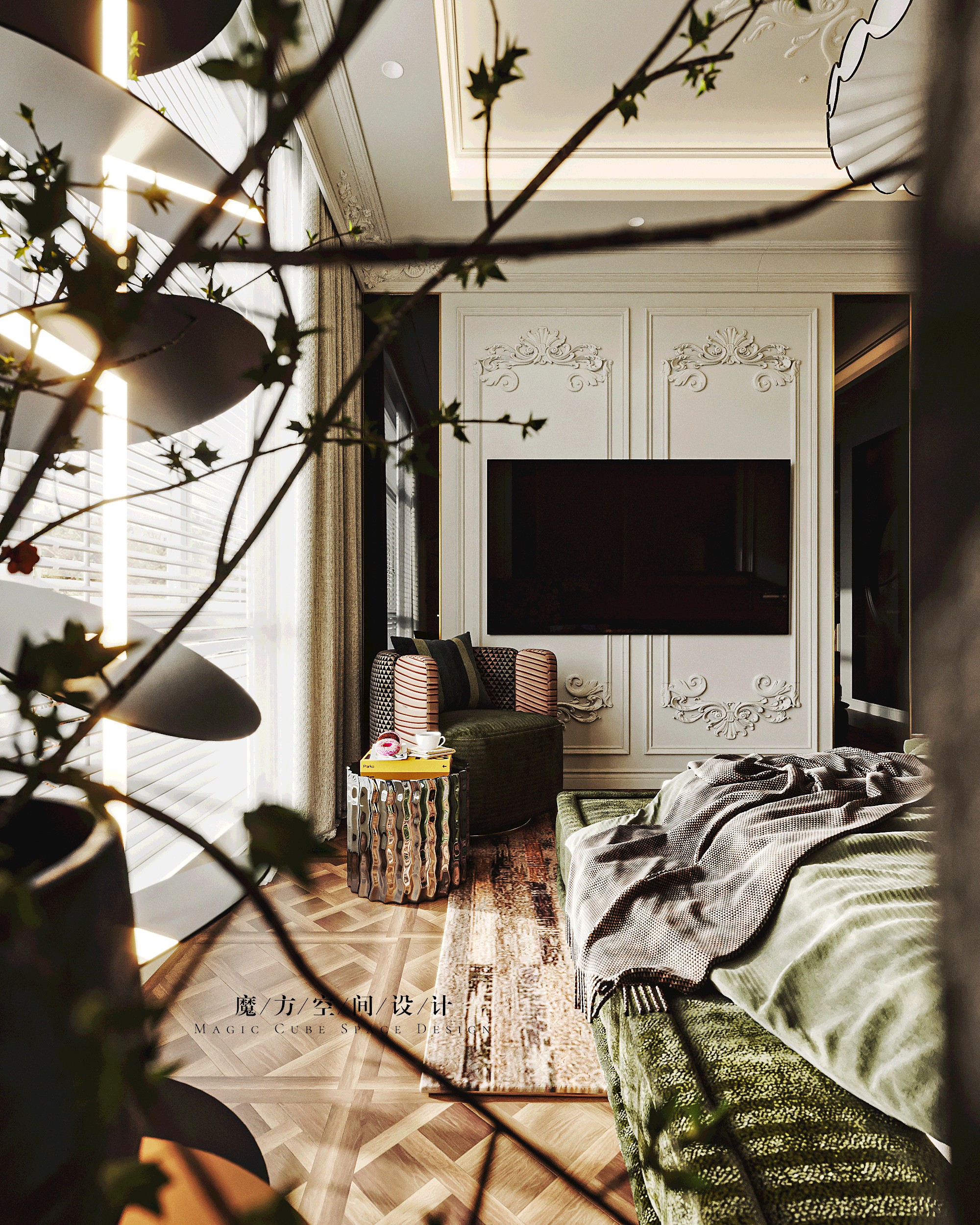 天津•法式复古住宅设计项目丨中国天津丨魔方空间设计-33