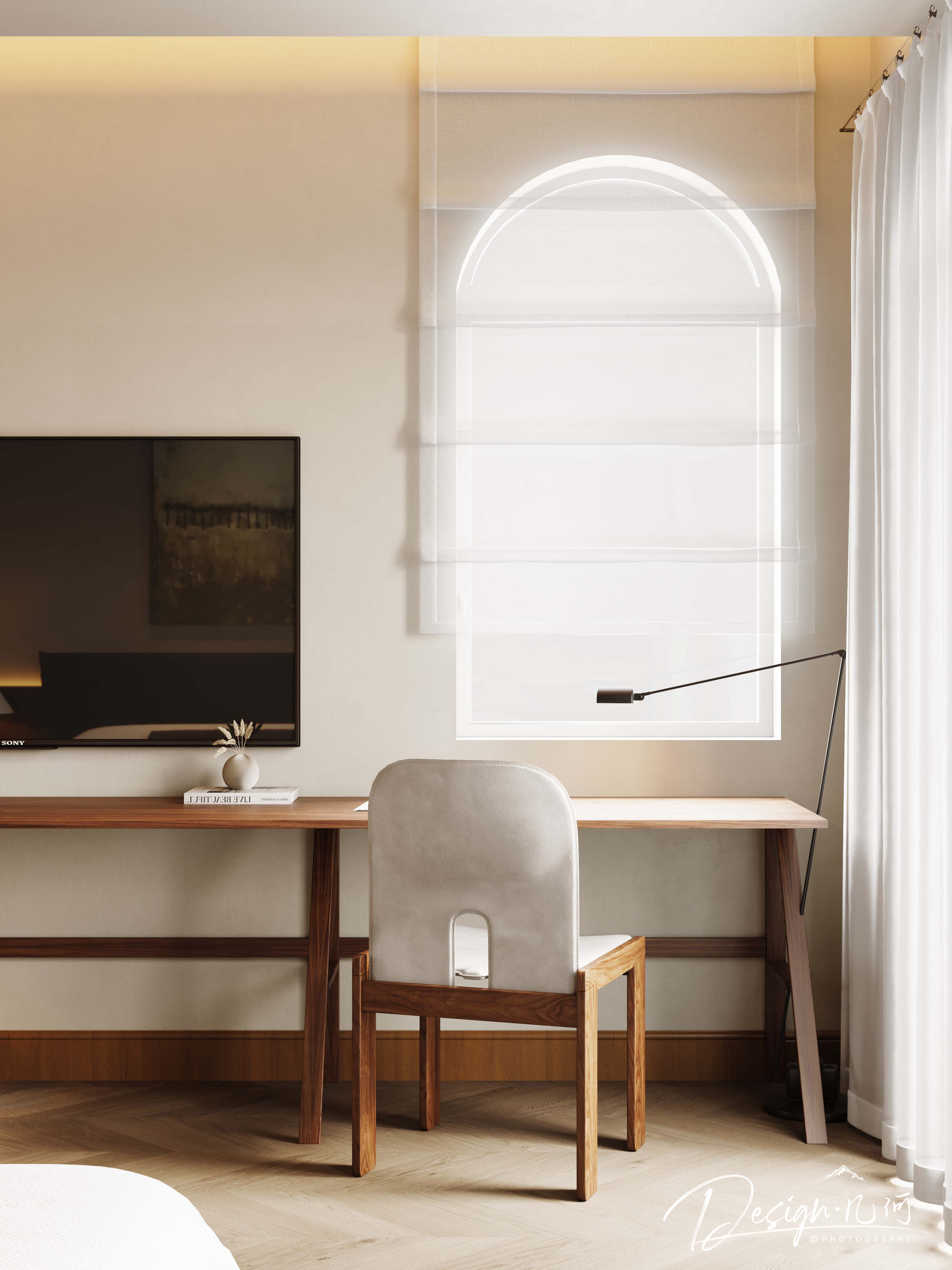 几何空间视觉表现 | 溪岸宝墅现代客餐厅-22