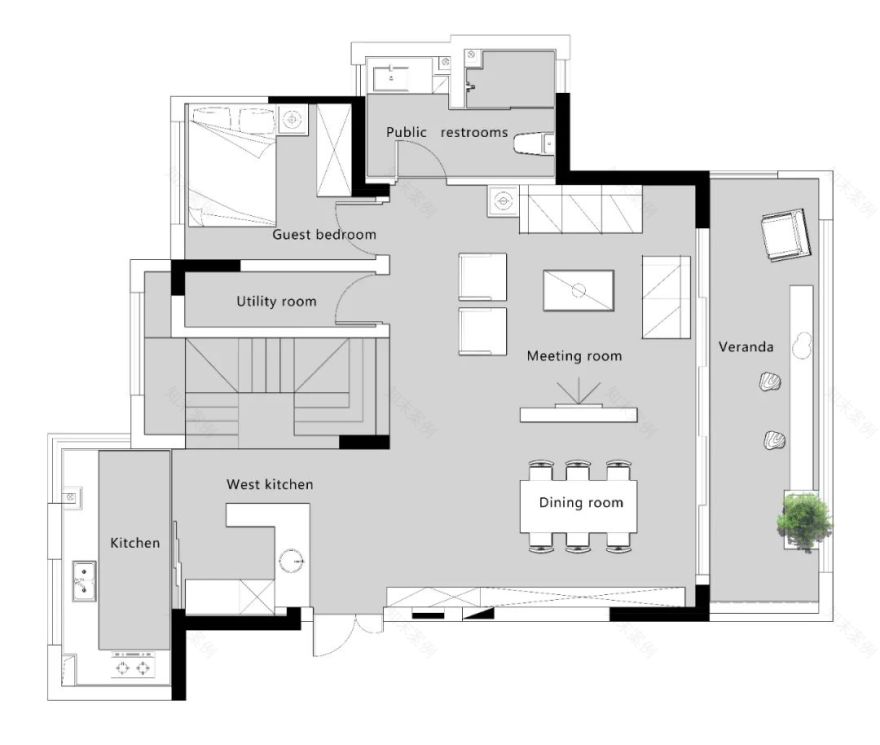 自然禅意,222㎡隆昌西城郡空间设计-6