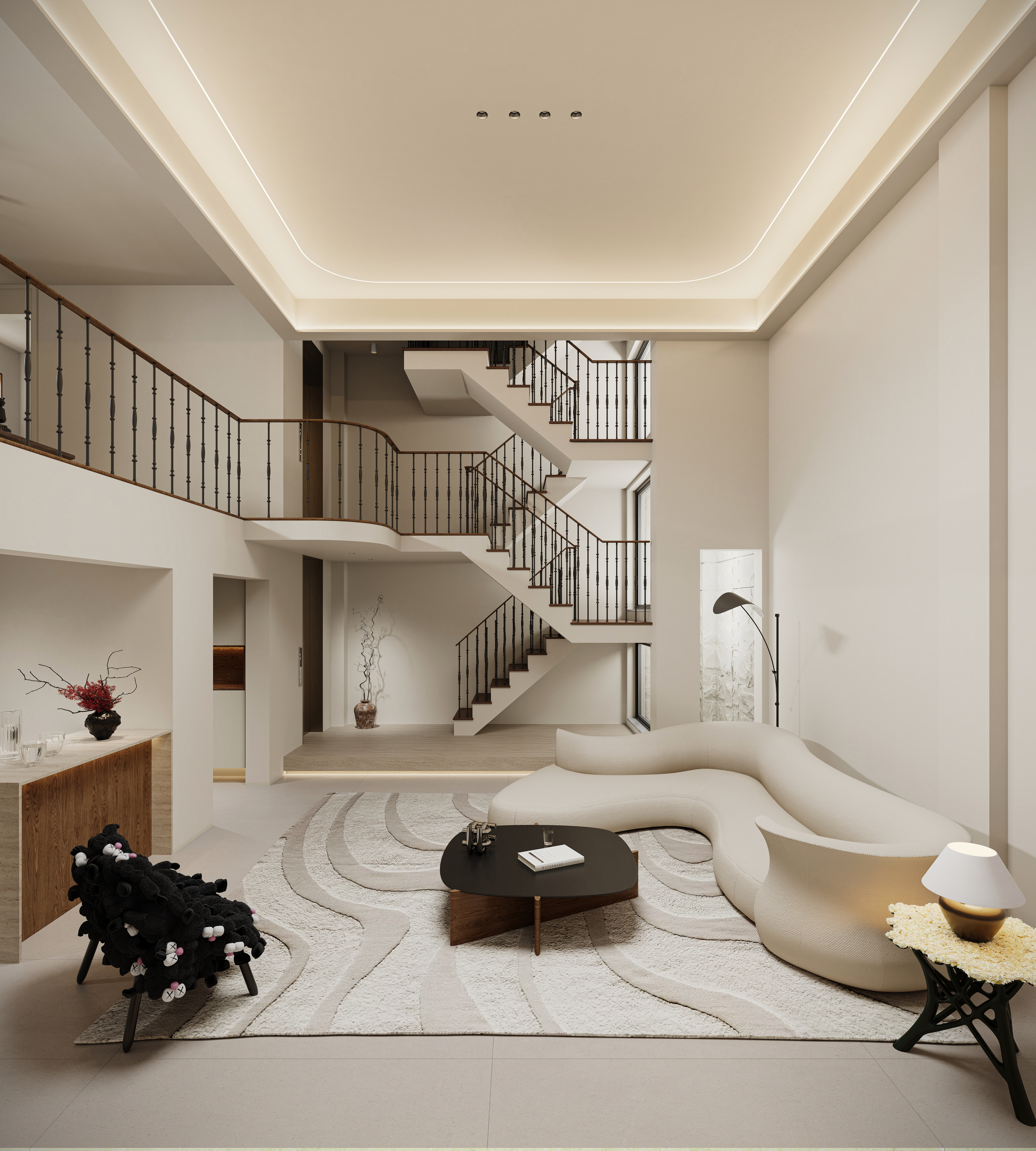 近期渲染 现代别墅-1