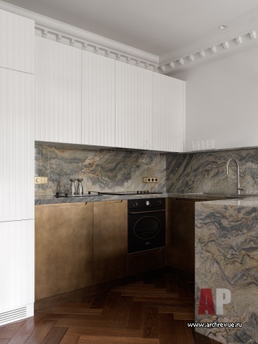 4室斯大林风格公寓室内设计丨设计师 Екатерина Бочарова-32