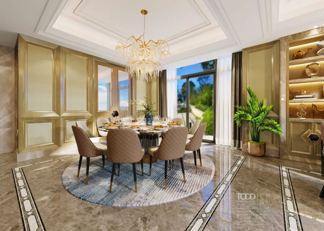 天颐华府 | 多元风格融合的别墅设计-25