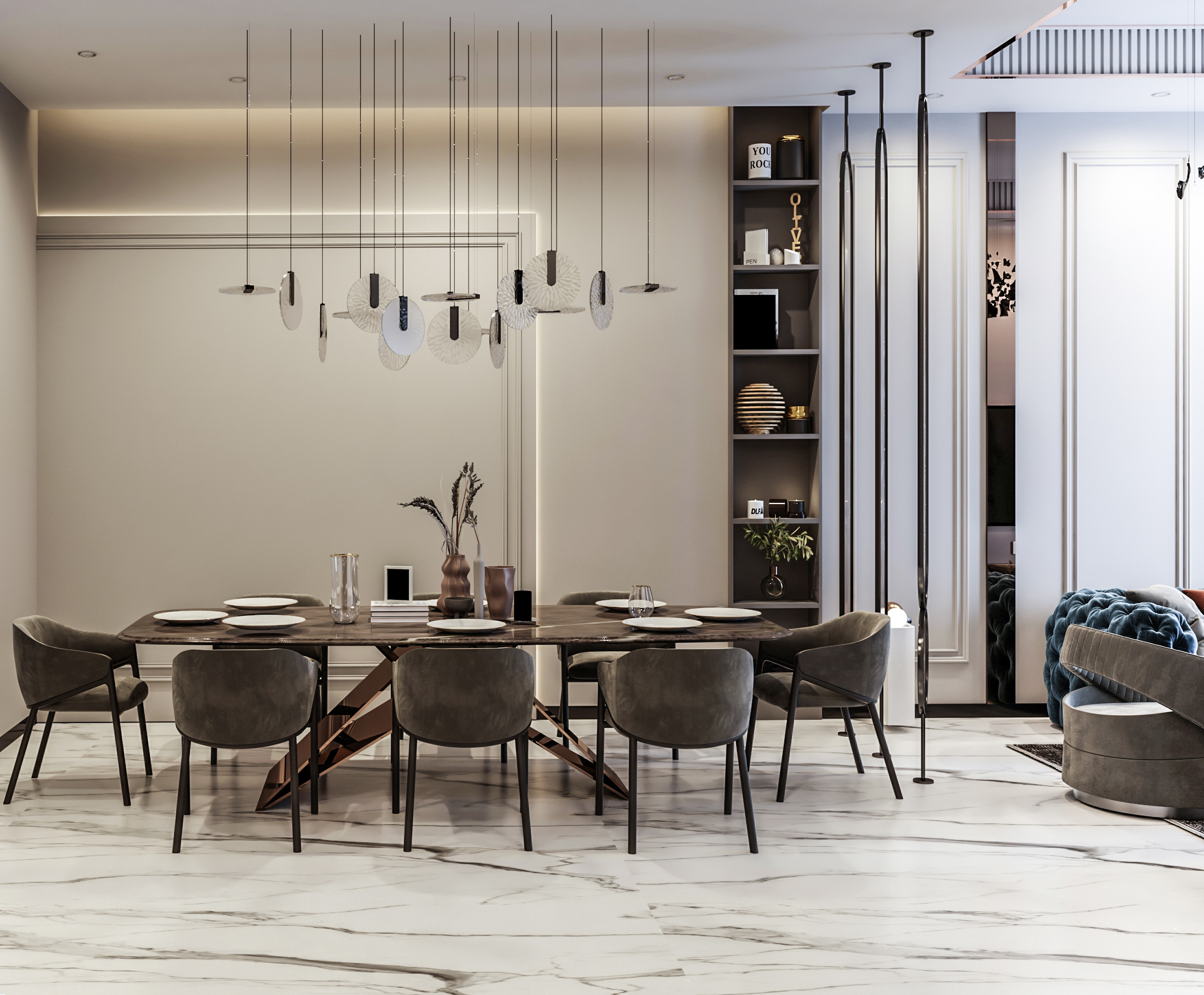 Neo classic Living & Dining-4