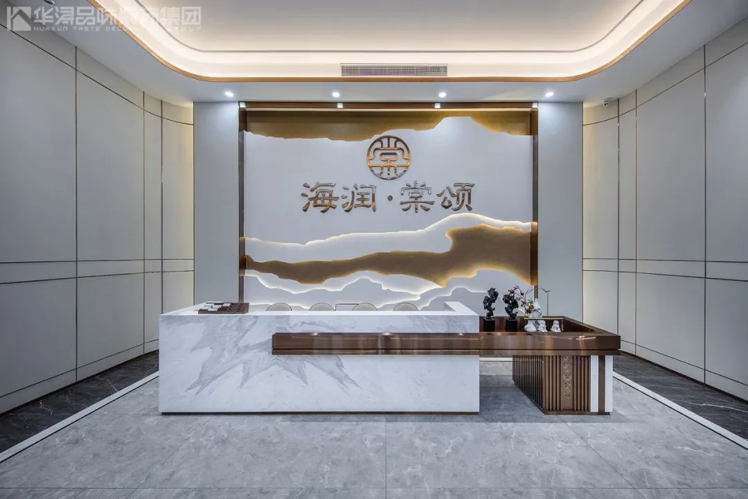 华浔品味装饰打造的新中式售楼部 | 海润棠颂,诗意江南境-37
