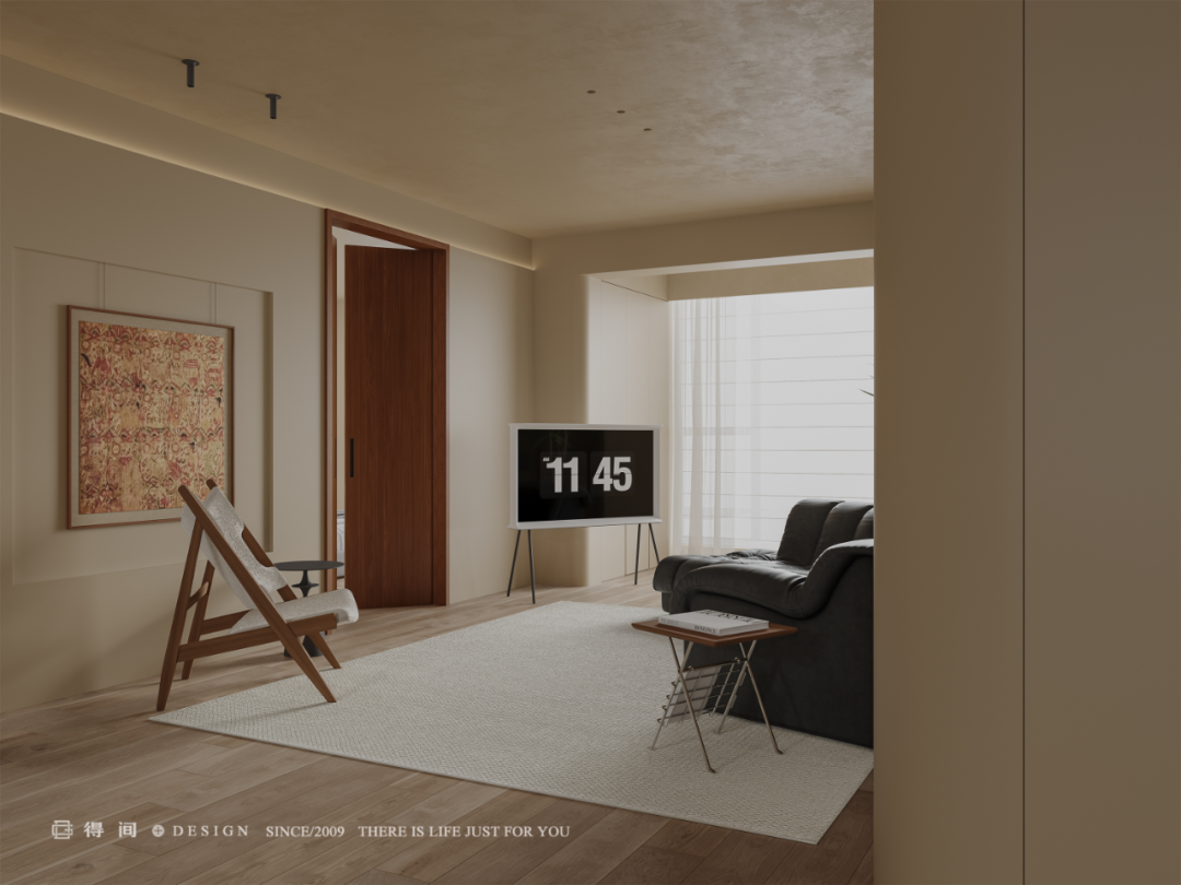 得间设计丨107㎡中古风二人世界，于平凡生活中拿捏住电影里的高级感-31