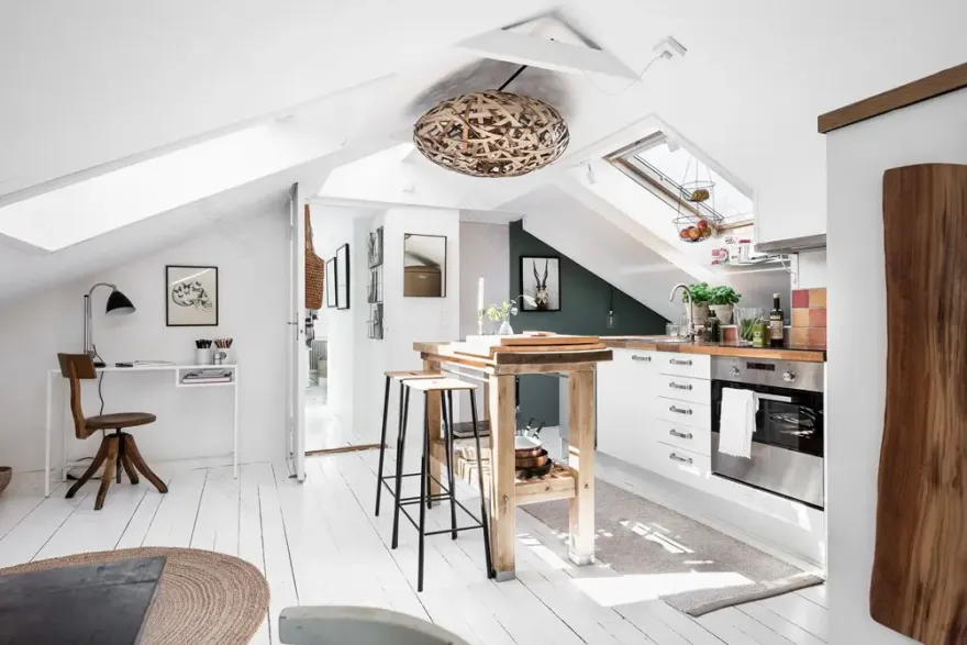 40 平米北欧风阁楼公寓,空间利用极致-1