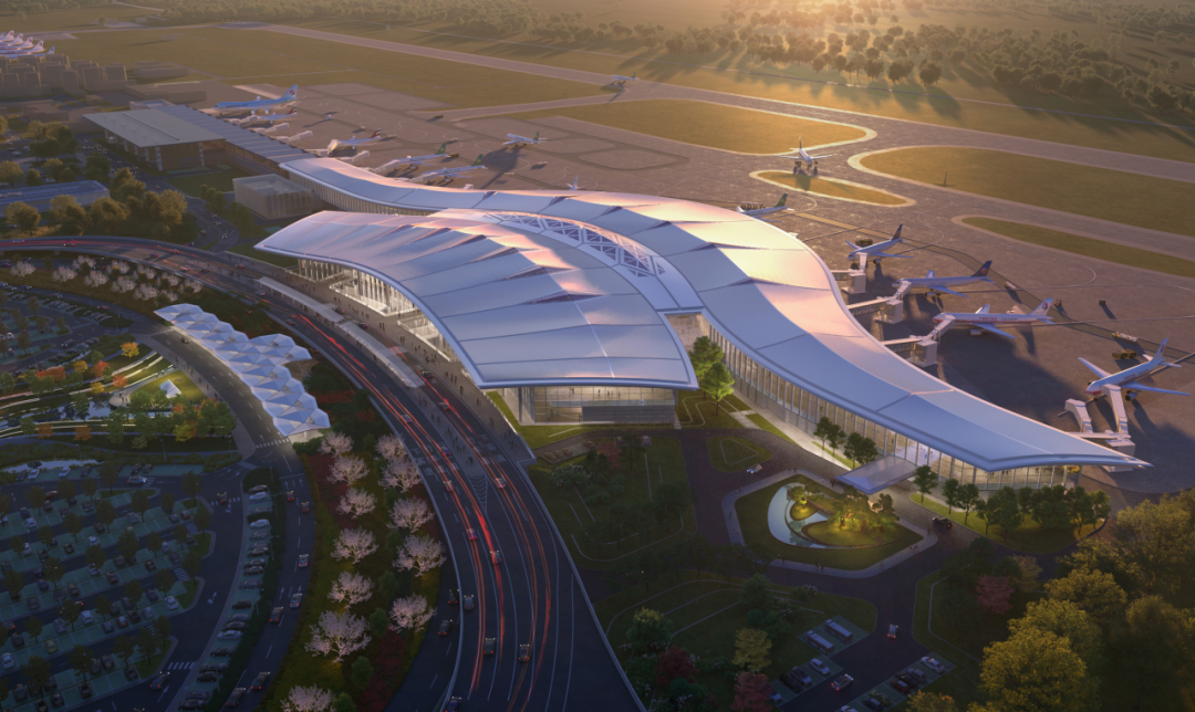 服务长三角一体化！淮安涟水国际机场航站区改扩建工程正式开工建设-7