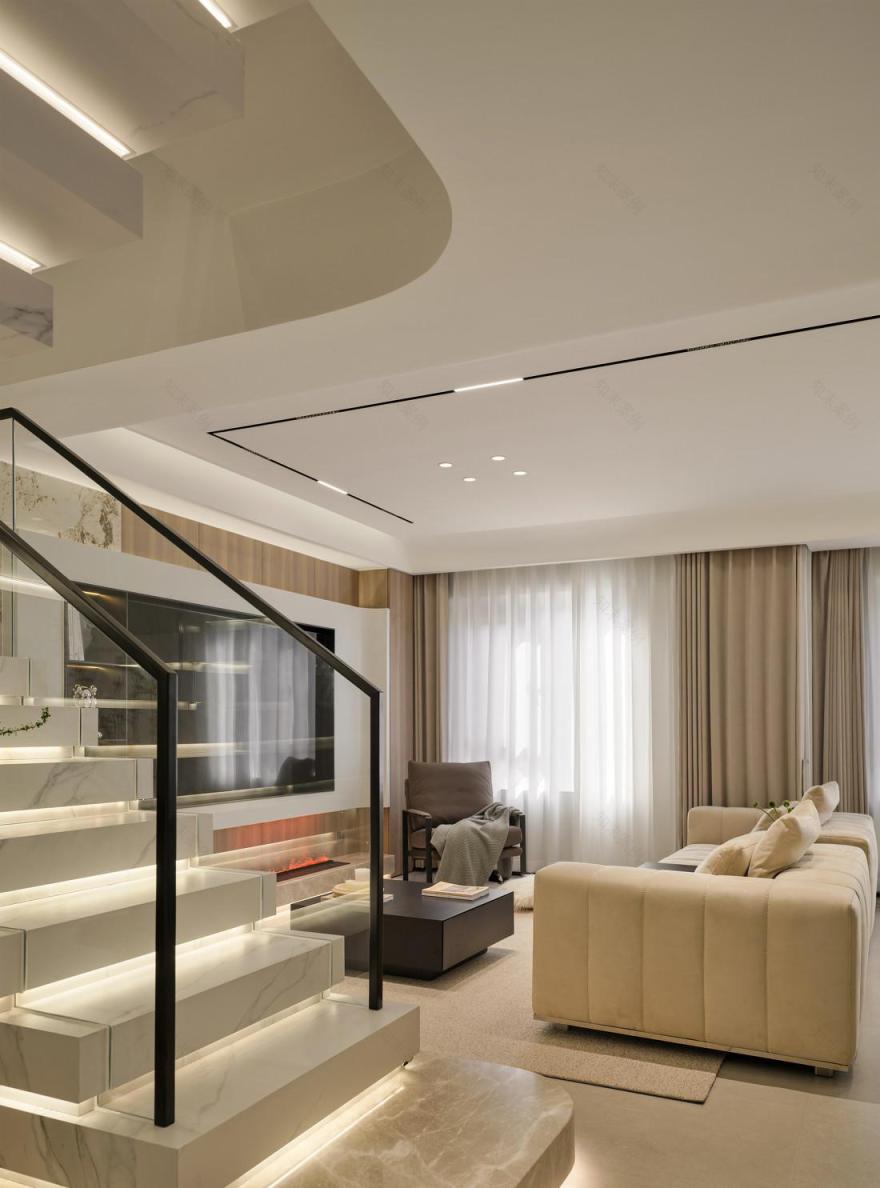 240平意式简约风家装设计-38