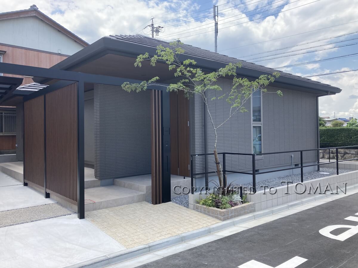 三重県四日市市S様邸和モダン新築外構工事丨日本三重-8