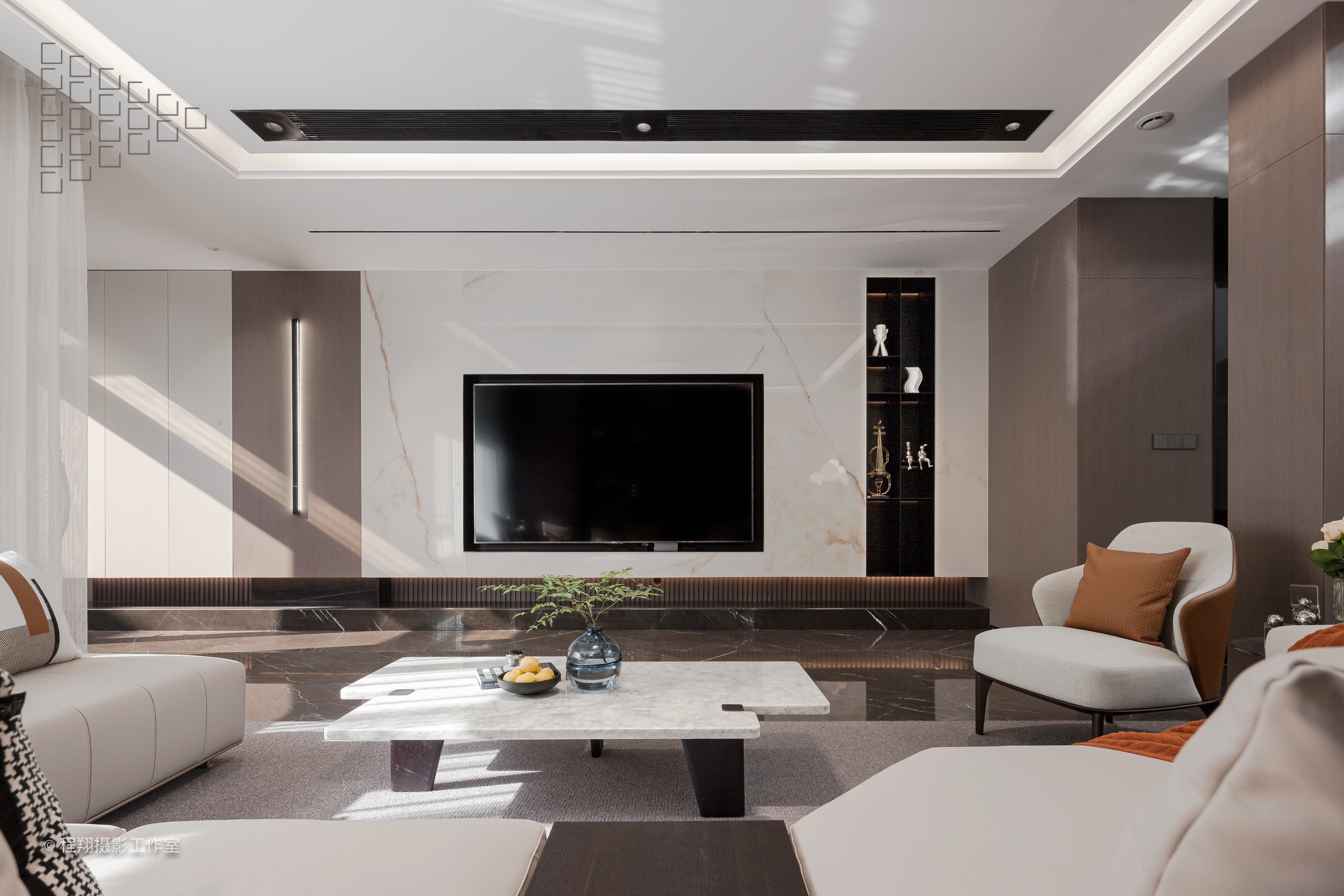 杭州金地十方别墅现代家装实景拍摄案例丨中国杭州丨夏萃,孔杰室内设计机构-16