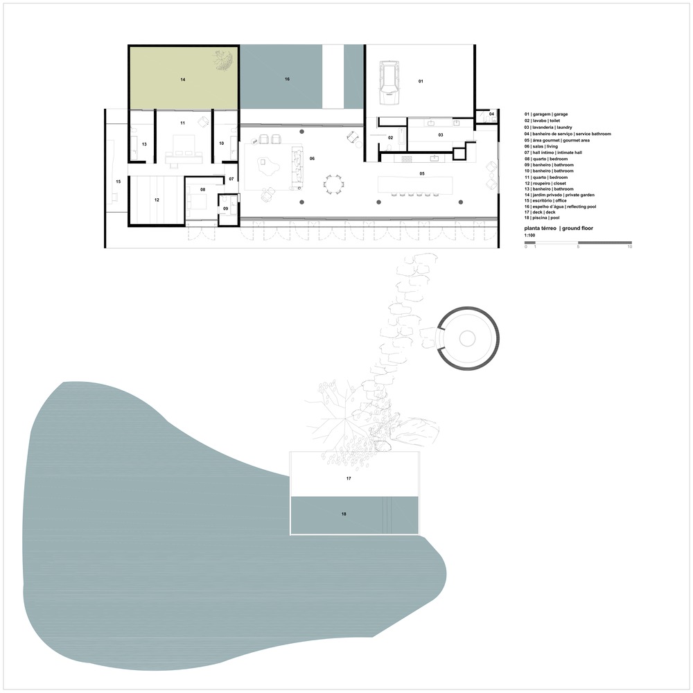 巴西湖边小屋丨mf+arquitetos-47