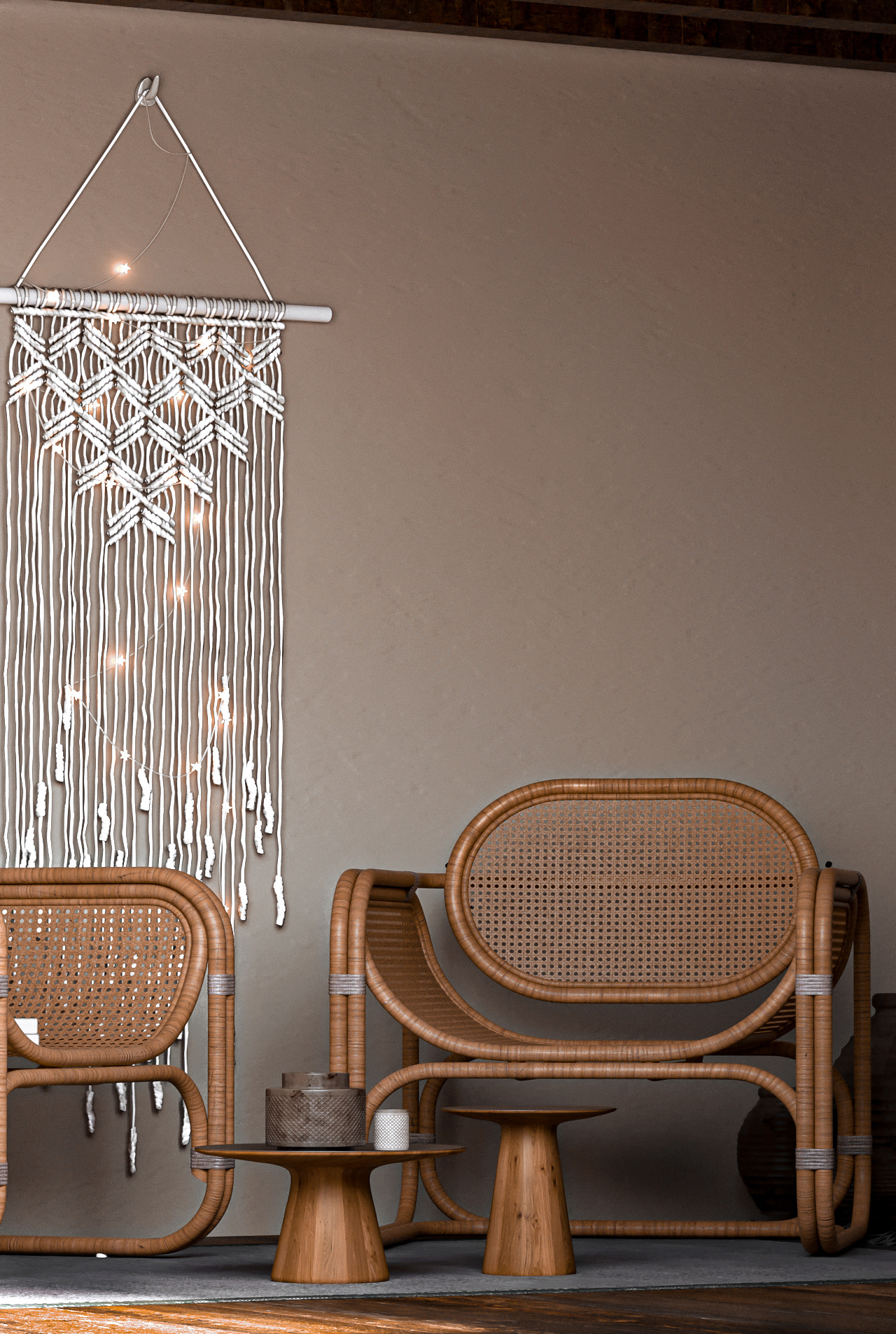 卧室侘寂风室内设计-10