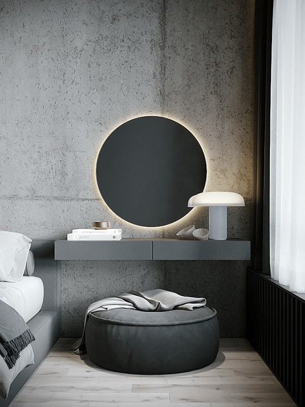 82.7㎡高级黑色系公寓设计 超有质感！-9