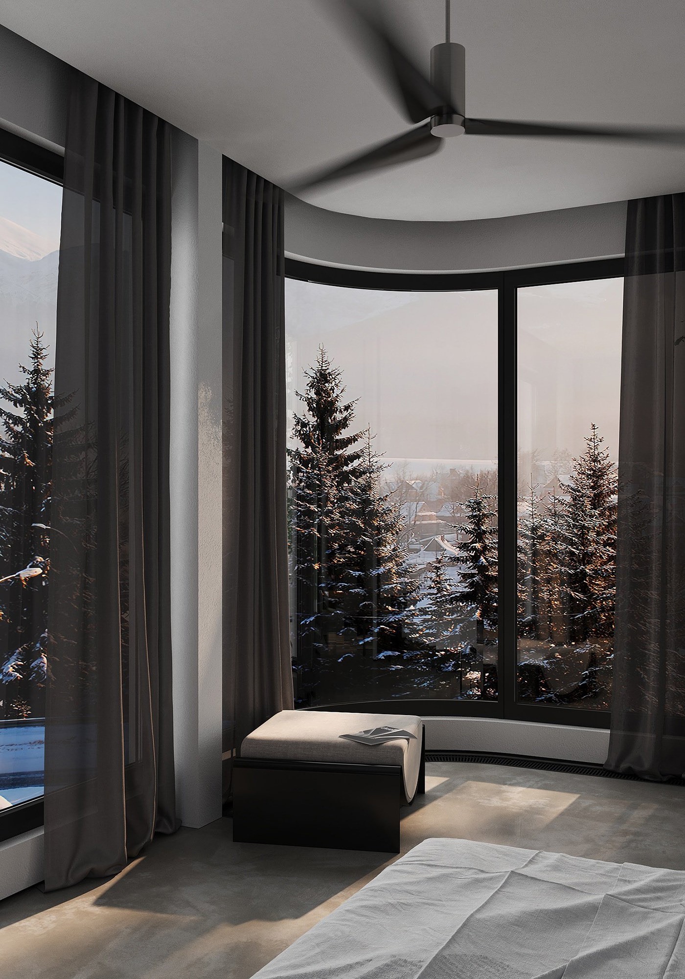 深色系公寓设计 不一样的高级感！-12