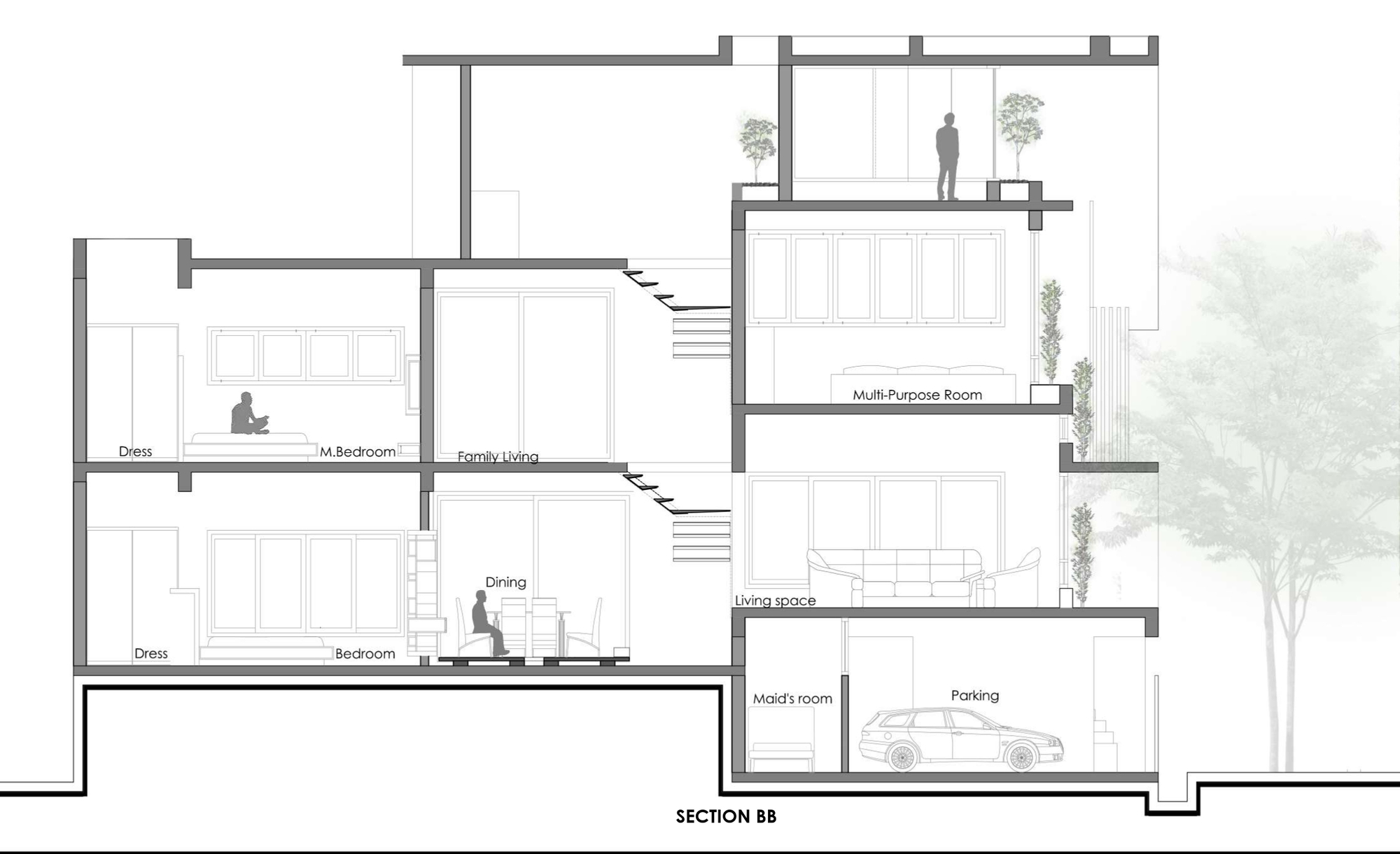 勒宁静之屋丨印度本地治里丨Studio WhiteScape-11
