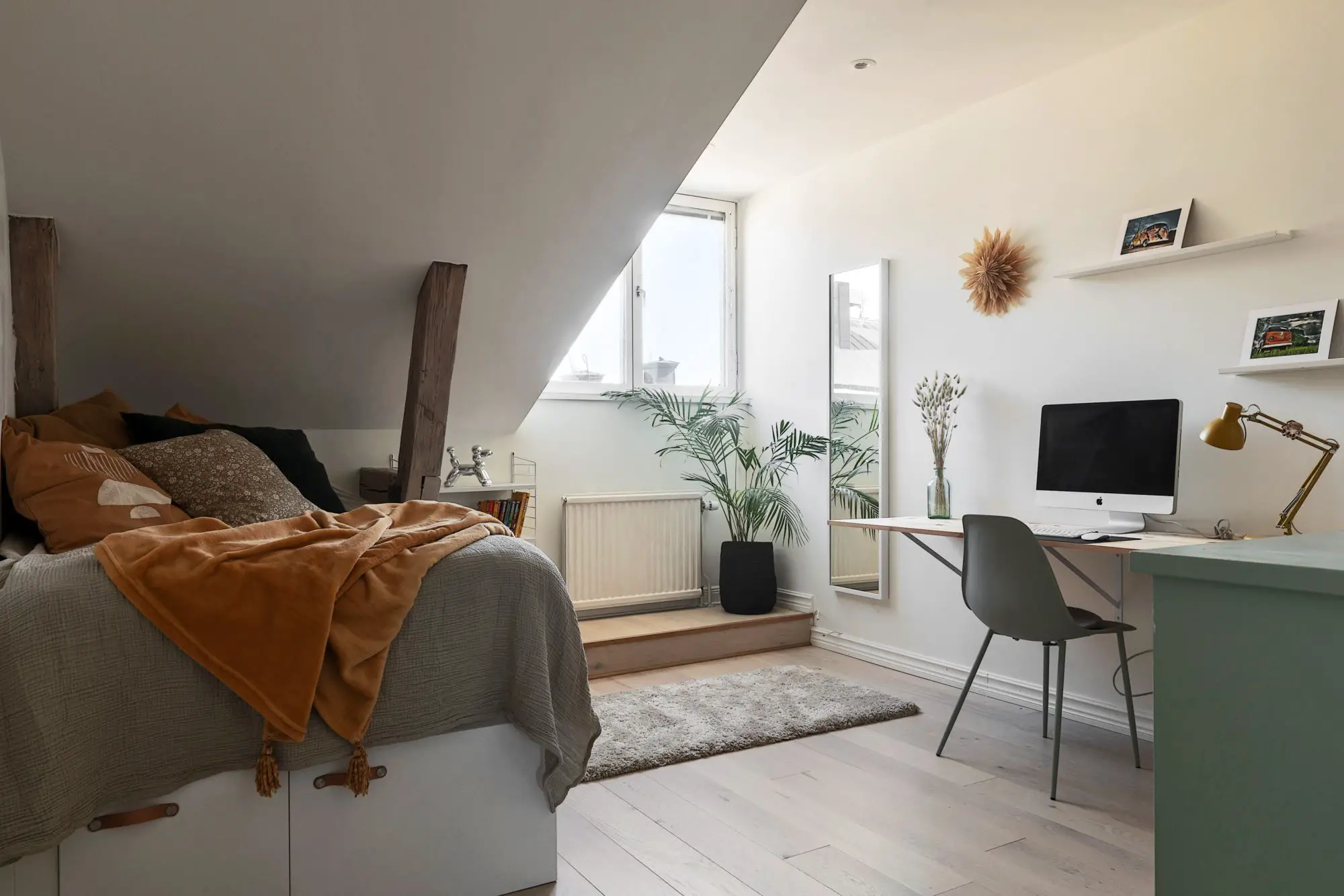 瑞典绿色陶土风格阁楼设计-17