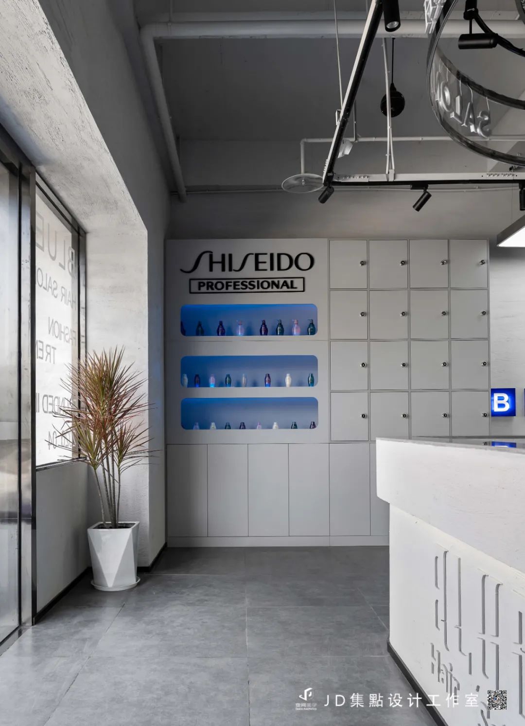 BLUE Hair Salon · 天空之境,蓝色美学空间丨JD 集點设计工作室-28