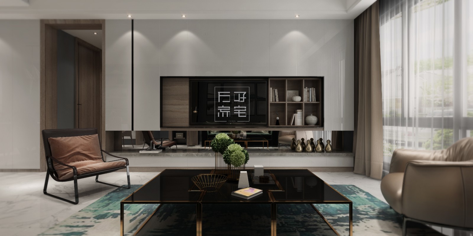 【朝庭公寓】118平「现代」高雅墨绿-8