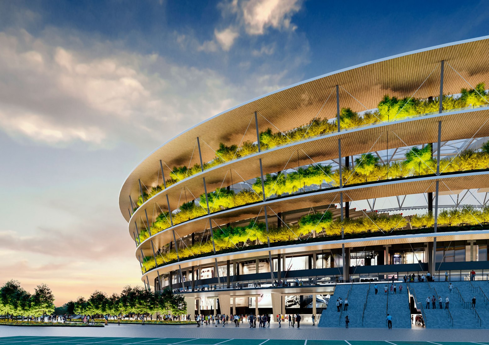 塞尔维亚新国家体育场丨贝尔格莱德丨Fenwick Iribarren Architects-33