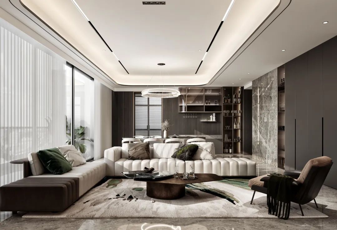 从心而悦 · 雅奢宁静的现代家居设计丨中国杭州丨杭州叁设计-5