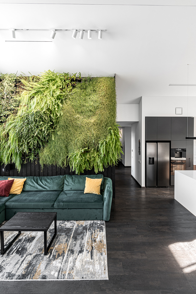 自然植物墙装饰的室内设计项目丨“室内工作室”（“Interjero lizdas”）-21