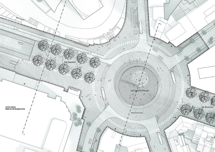 COBE + BRUTs Reflective Pavilion Wins Competition for New EU Entrance Plaza in Brussels-28