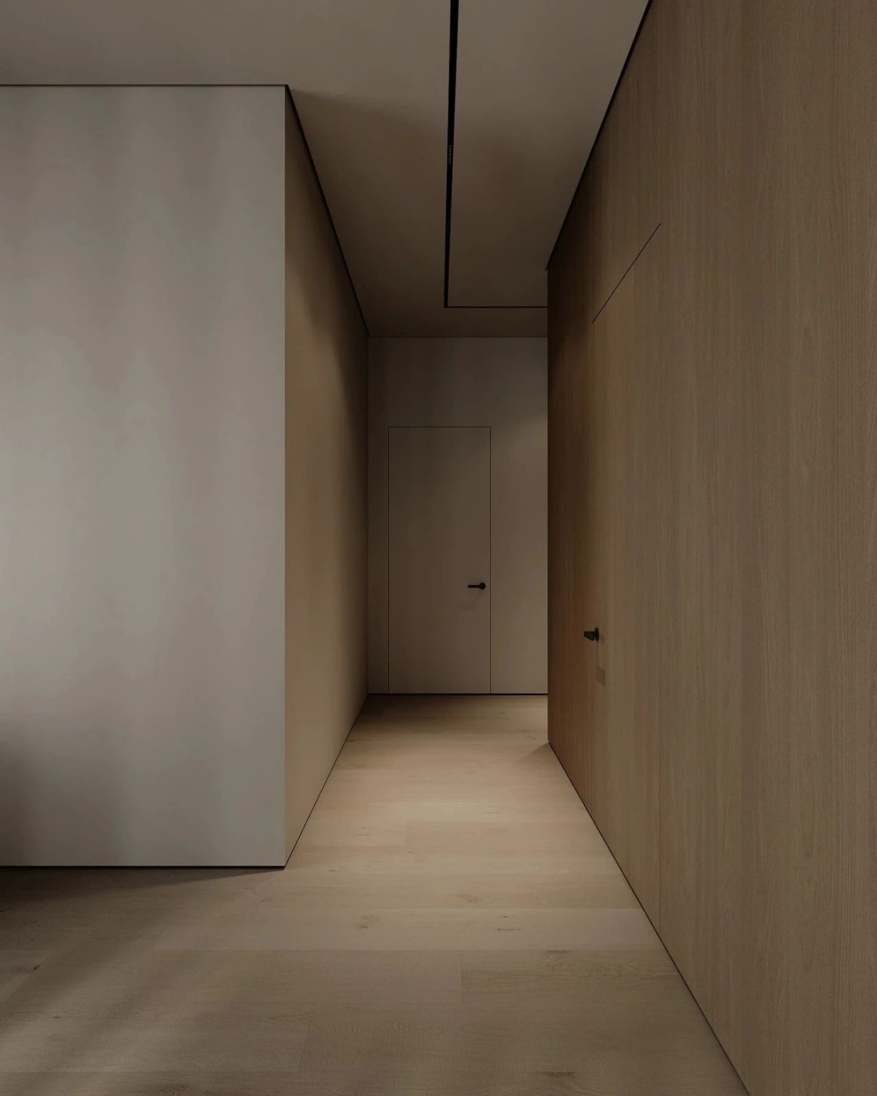 原木系奶油风极简空间loft公寓设计丨URSA STUDIO-32