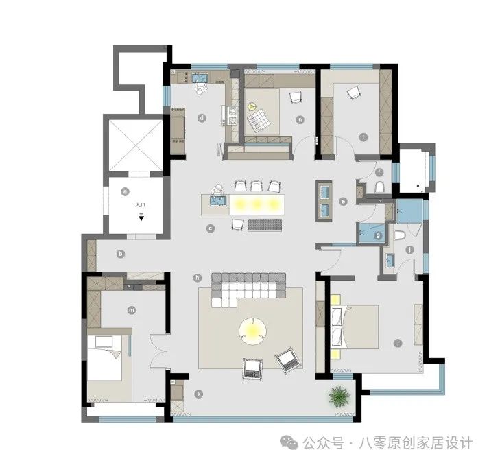 天煜九峯217㎡实景案例丨中国淄博丨淄博八零原创设计-62