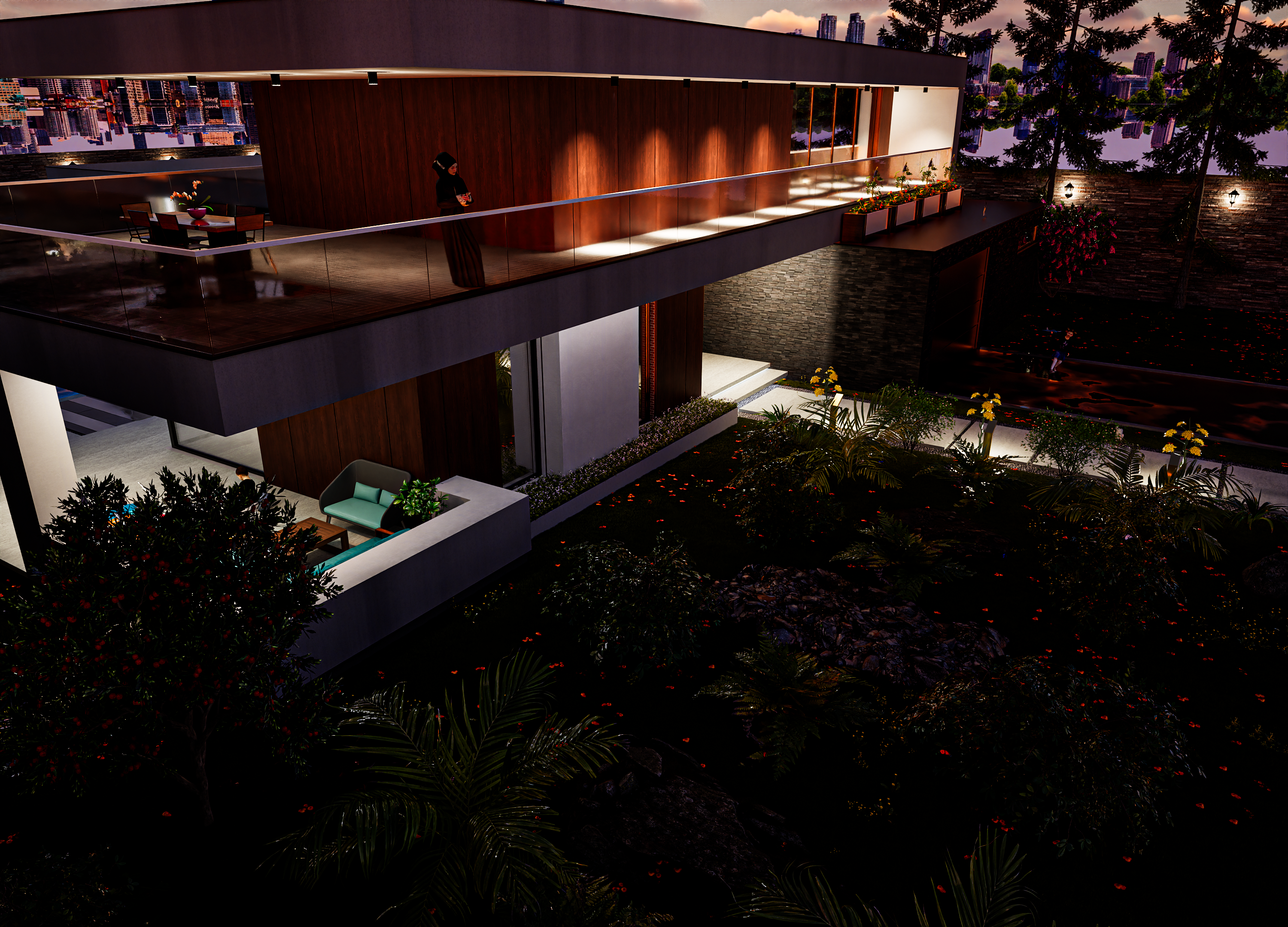 Modern Villa – Exterior & Landscape Visualization-9