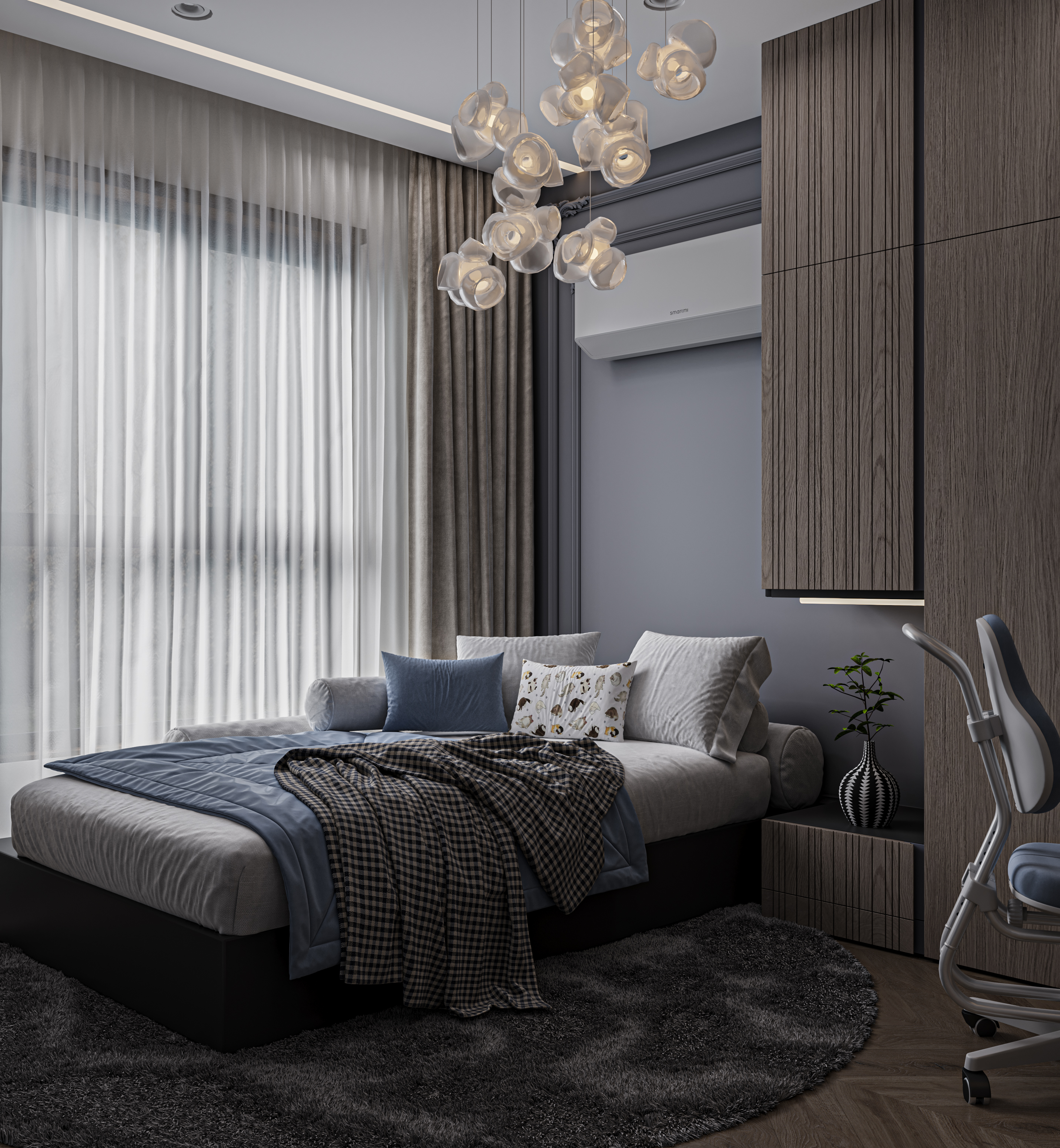 BOY ROOM 室内设计丨Maria Maged-7