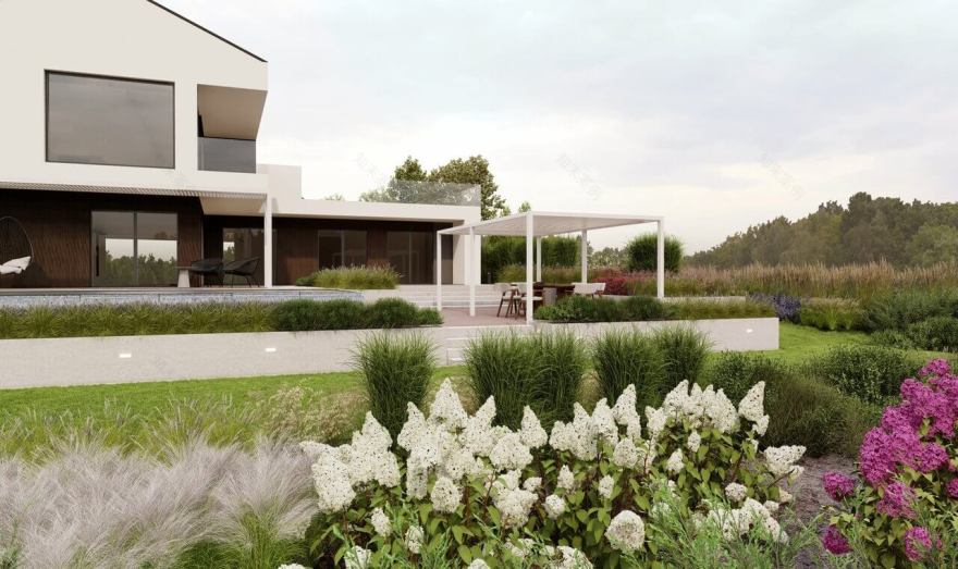 “Magiczne”住宅周边景观种植项目丨波兰克拉科夫丨Mango Investments-25