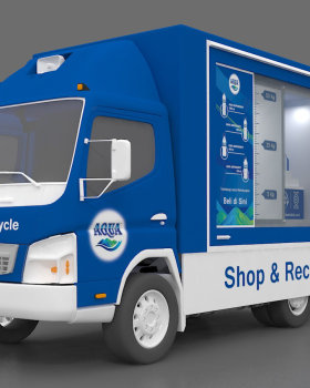 AQUA shop&recycle truck, request by INTERFACE