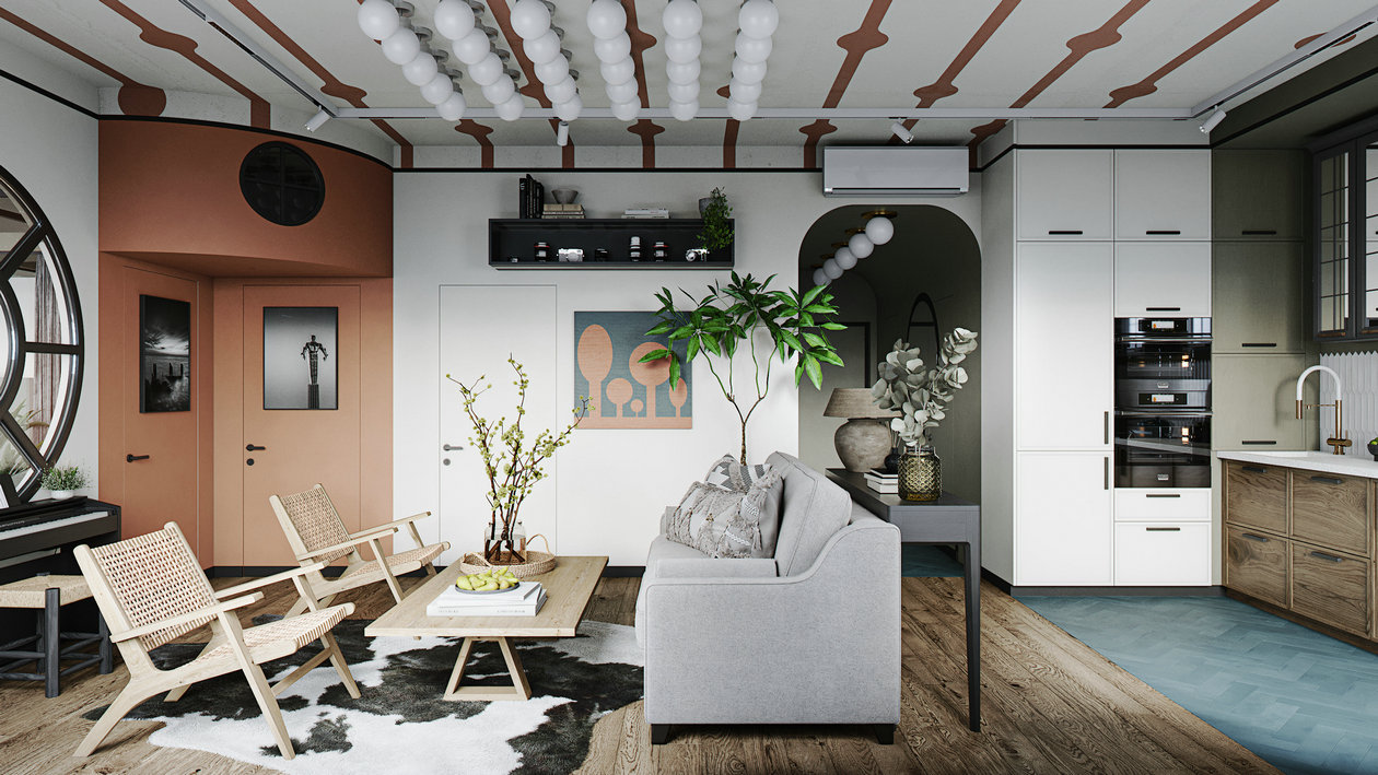 81㎡混搭风公寓设计-3