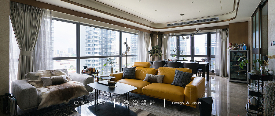 168㎡万科翡翠滨江软装设计  遨锐设计-1