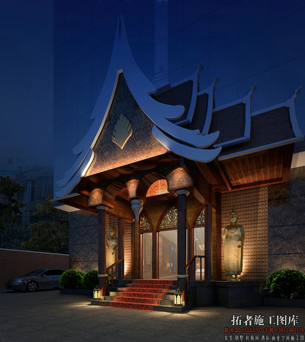 福州铭濠酒店异域风情会所空间设计-12