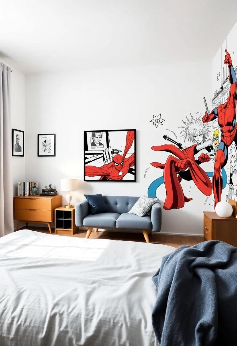 设计终极漫画书男孩青少年房间-62