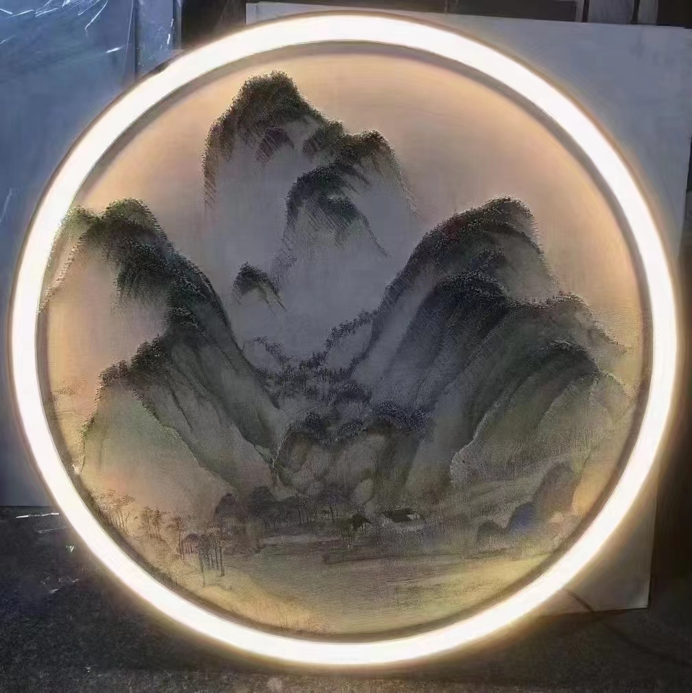 锦泓画业—实物钉子画-4