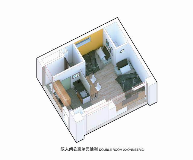 西安高新创业社区E客公寓改造 / 土木石建築設計-43