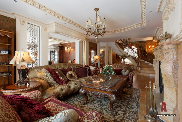 豪华古典风格带泳池别墅室内设计丨Михайлова Светлана（米哈伊洛娃·斯韦特兰娜）-9