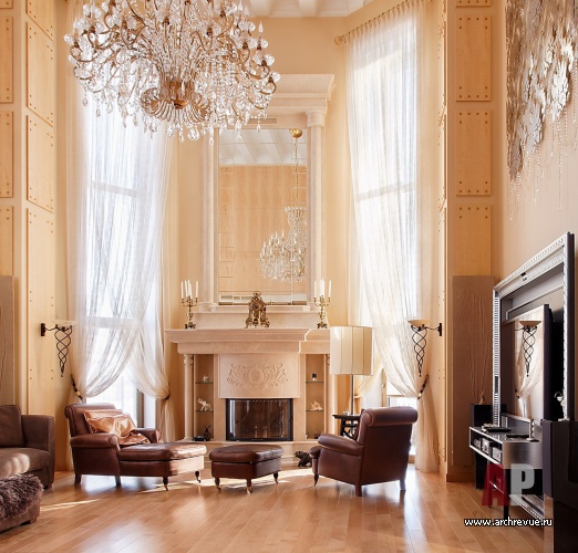 带古典元素的三层郊区别墅室内设计丨Абрамов Константин,Воронцова Ирина-13